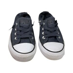 Converse Shoreline Sneakers Womens 6 Grey Excellent Knit Slip On Low Top